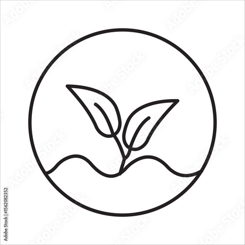 Ecology icon outline vector