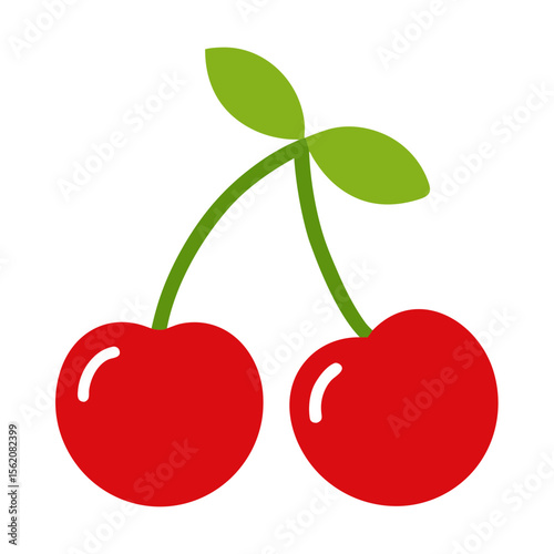 vector illustration of cherry