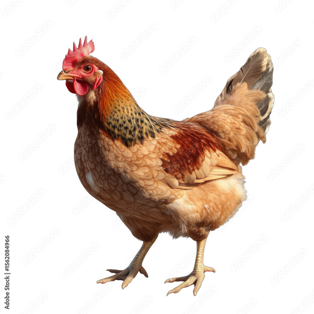 Fototapeta premium rooster isolated on white