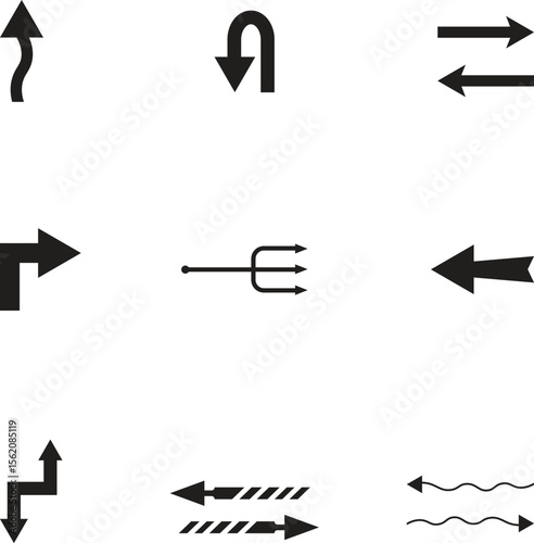 Arrows icon And Cursor Icons design vector style art illustrator