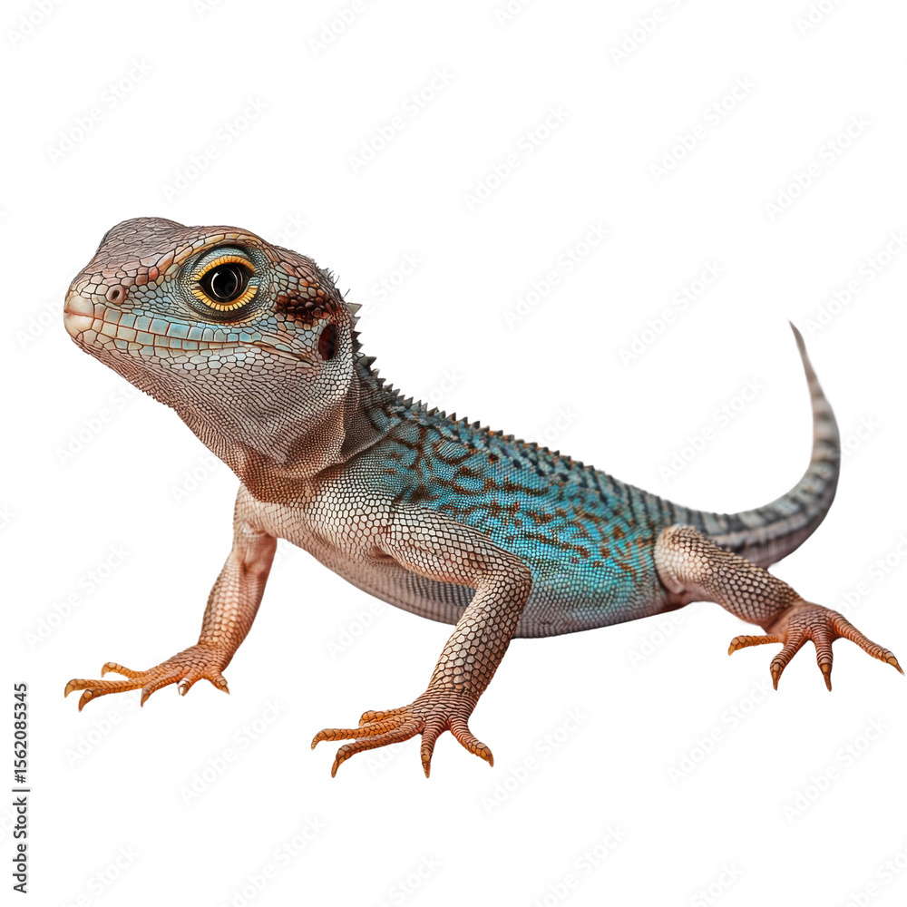 Obraz premium lizard on white background