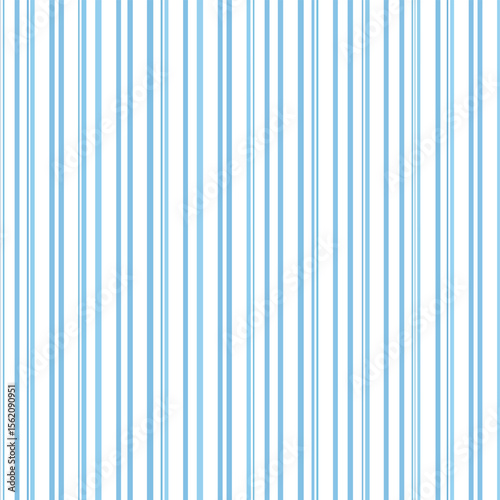 Light blue and white vertical stripes seamless pattern background vector