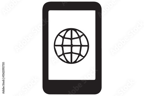 Minimal Black & White Location Icons Set – Flat Vector Design of Maps, Navigation, and Global Technology Symbols

