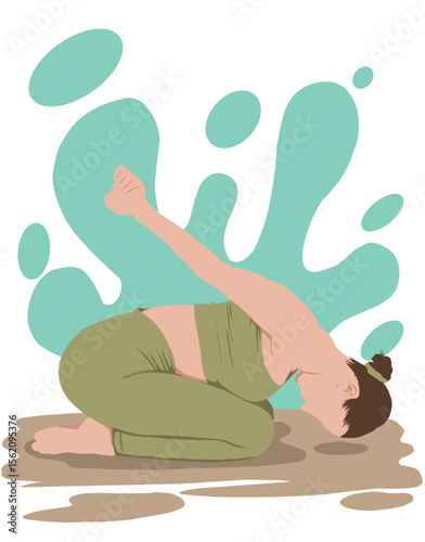 feet of a woman in yoga