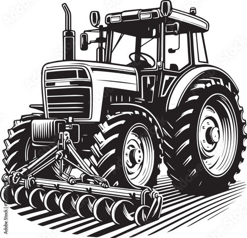 Heavy Duty Agricultural Tractor Working the Soil.
Heavy Duty Agricultural Tractor Working the Soil on Farmland. new 2025 trendy.