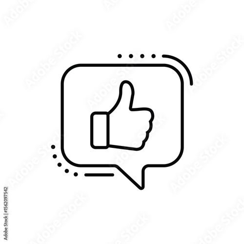 thumb up - thumb down icon vector design template in white background