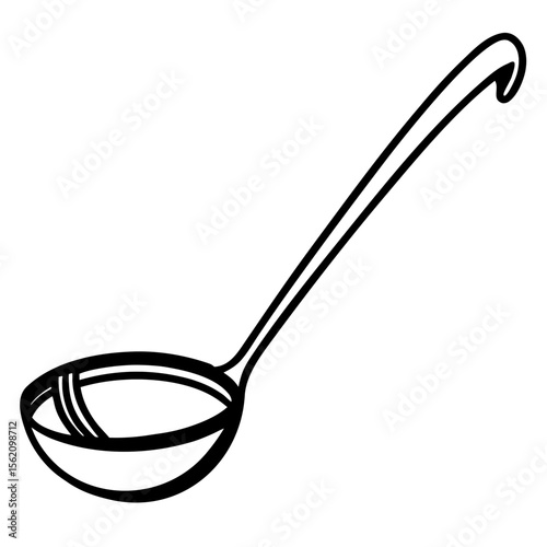 Simple Ladle Silhouette Design