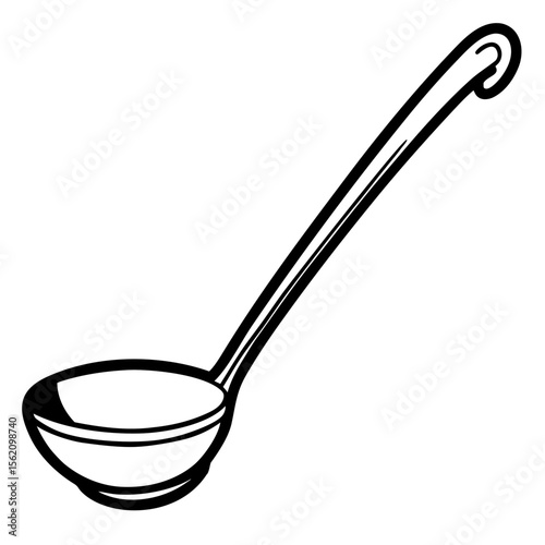 Simple Ladle Silhouette Design
