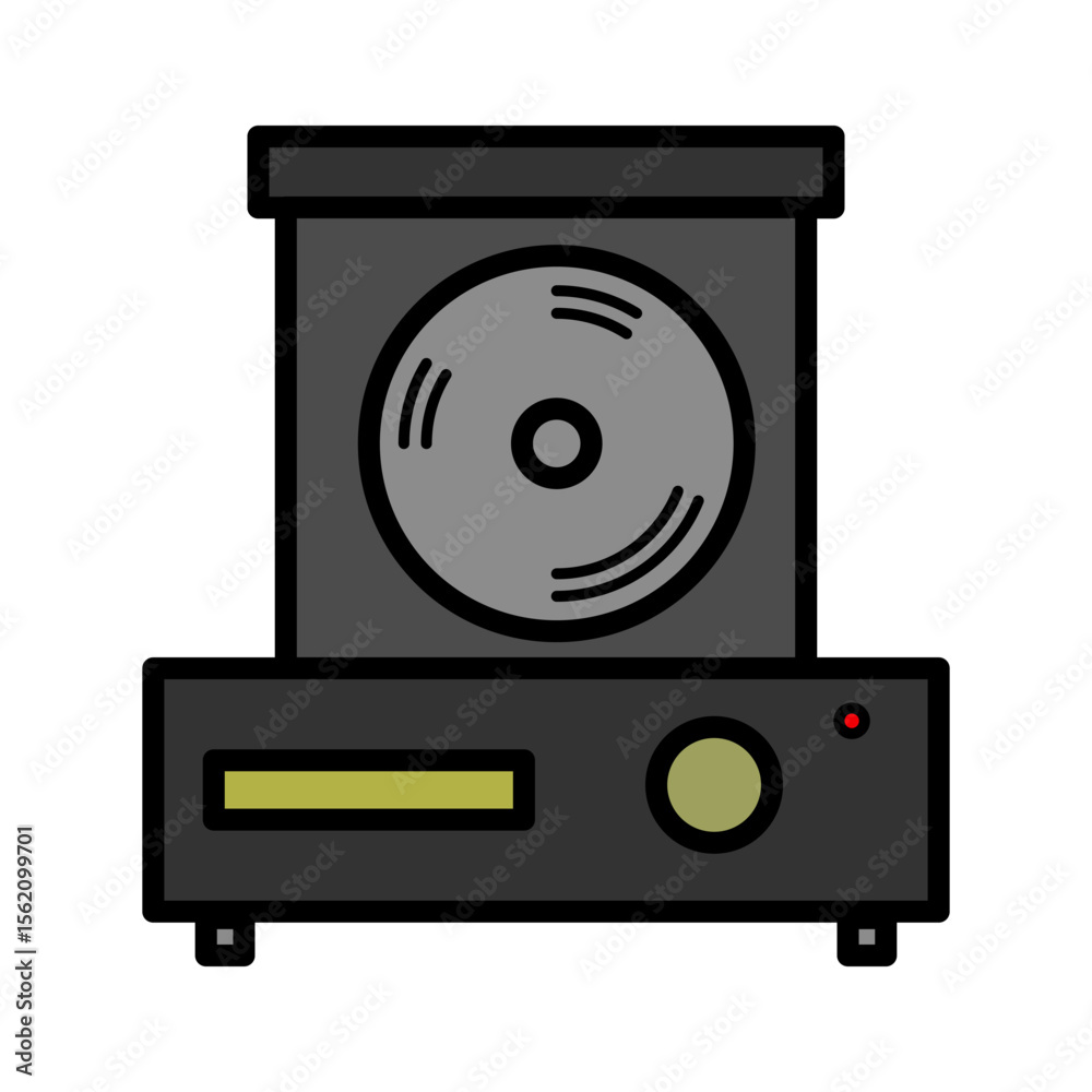 Obraz premium dvd player icon on white background