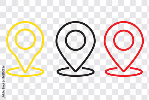 Location icon. Map pin icon set. location marker. location pin. Map pin icon vector illustration eps 10.