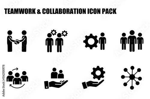 Teamwork and Collaboration Icons