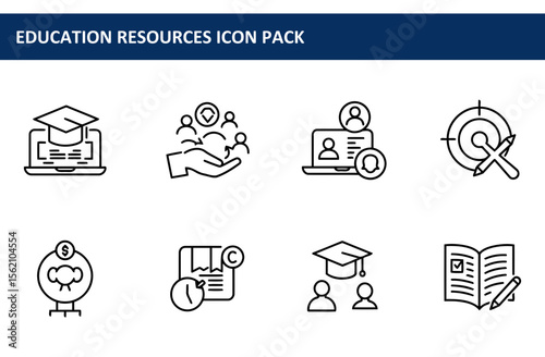 Education Resources Icon Pack