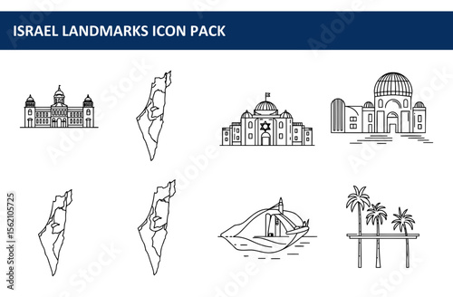 Israel Landmarks Icon Pack