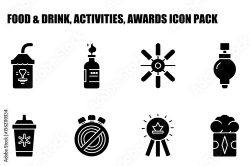 Food and drink booth with festive design, showing off a beverage, with fairground/festival theme. General public. Food vendor with diverse offerings in an outdoor location -