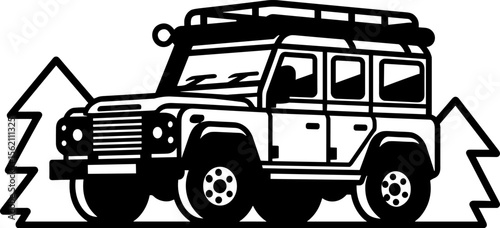 Off-Road Vehicle Ready for Adventure in the Wilderness