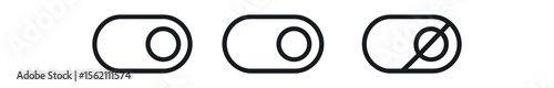 Toggle switches symbols on gradient background vector icon isolated illustration
