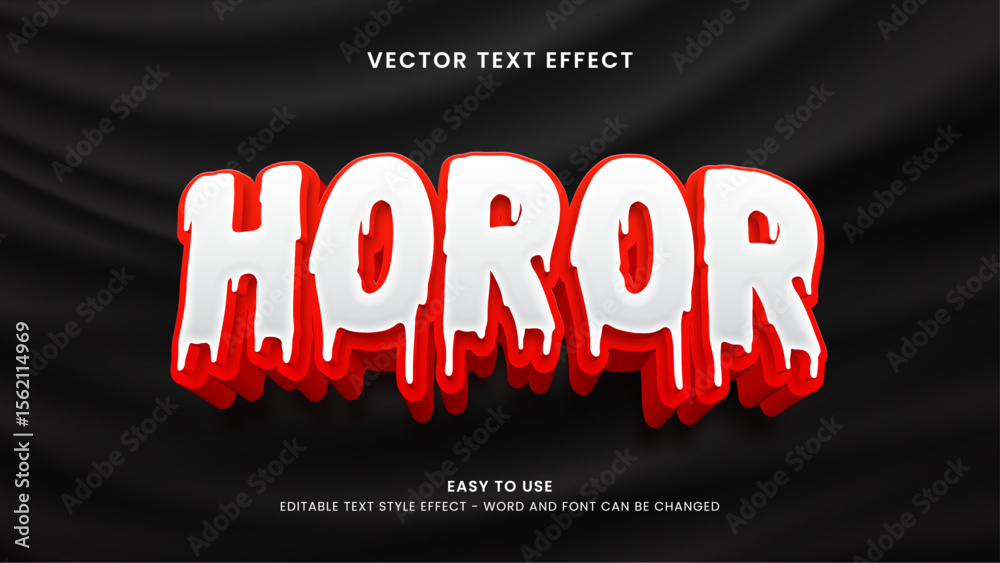Obraz premium horor editable text effect