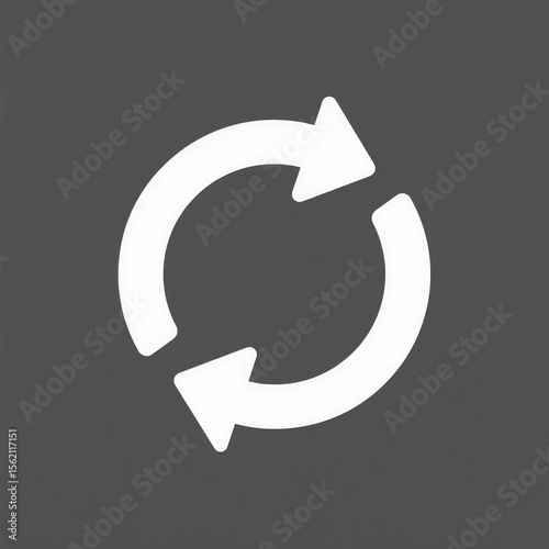 circle arrow icon isolated on grey background. Circle arrows icon set.Circle arrow vector, icon set. Flat style icon recycle arrow symbol web graphic design. Rotation arrows icons.