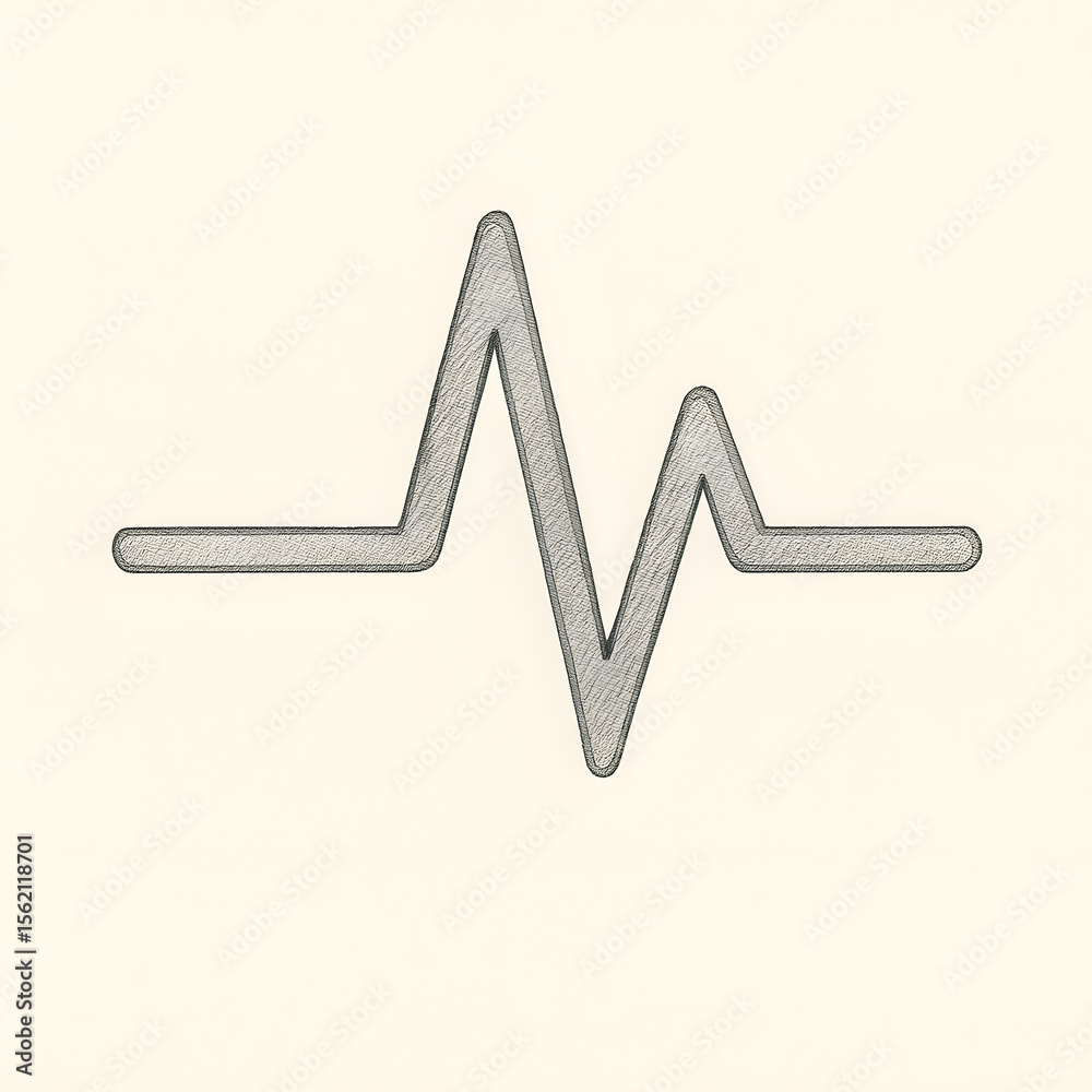 Cardiology line art drawing showcases heartbeat rhythm and health, offering graphic representation of pulse for medical designs and illustrations about wellness. Cardiology line art drawing showcases heartbeat rhythm and health, offering graphic representation of pulse for medical designs and illustrations about wellness.