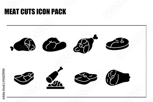 Meat Cuts Icon Pack