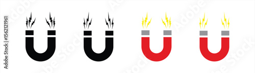 simple magnet icon vector
