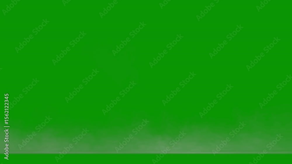 Smoke, fog, mist drifting in a seamless loop, 4k 30p, green screen for transparent background