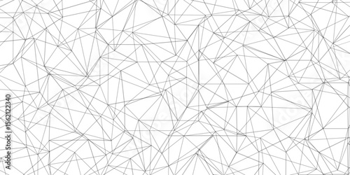 Abstract of simple gray line triangle pattern geometric background. Seamless geometric polygonal repeatable pattern swatch background, Trendy design vector background for web backdrop orpaper print.