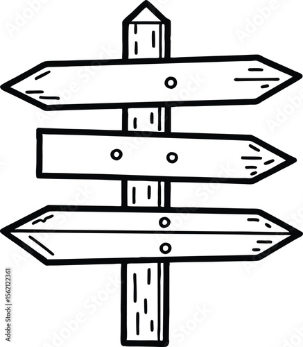 Direction signboard icon logo vector design template Premium Vector
