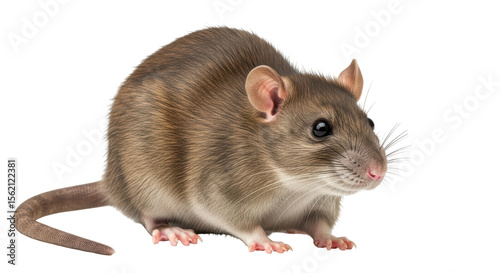Isolated Brown Rat
