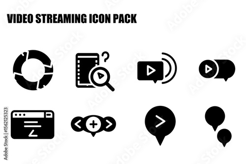 Video streaming icon pack