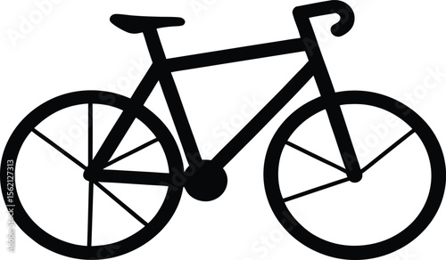 vintage bicycle silhouette
