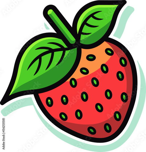 Vibrant Strawberry Still Life - A Burst of Fruity Freshness