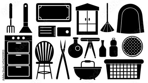 set of kitchen tools