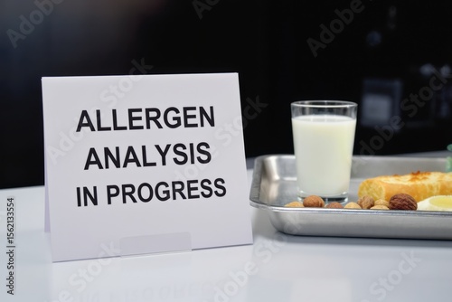 Allergen Analysis in Progress Food Safety Measures in Catering Environment with Educational Signage