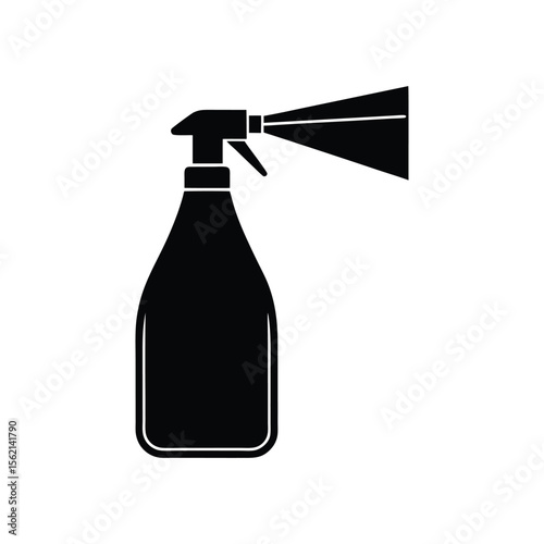 Spray bottle silhouette icon vector illustration