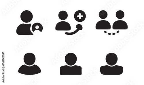 Add new user icon. User symbol. male person profile avatar. Vector eps 10