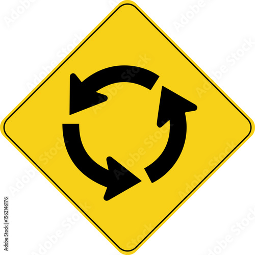 roundabout sign design for templates.