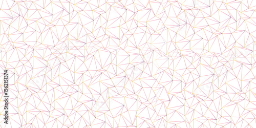 Abstract of simple golden line triangle pattern geometric background. Seamless geometric polygonal repeatable pattern swatch background, Trendy design vector background for web backdrop orpaper print.