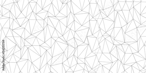 Abstract of simple gray line triangle pattern geometric background. Seamless geometric polygonal repeatable pattern swatch background, Trendy design vector background for web backdrop orpaper print.