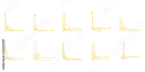Set of Various Chinese Corner