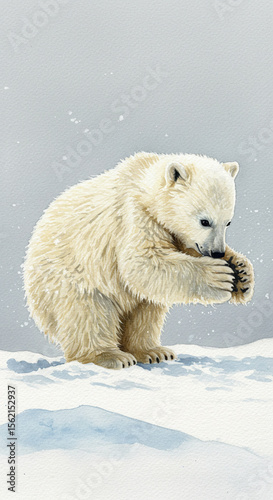 white polar bear
