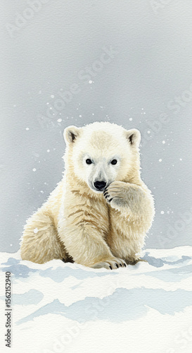 polar bear in the zoo