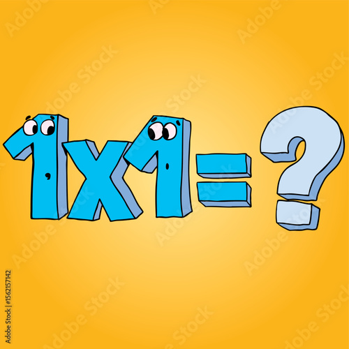 1x1 calculation with unknown result