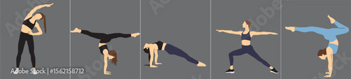 yoga people set