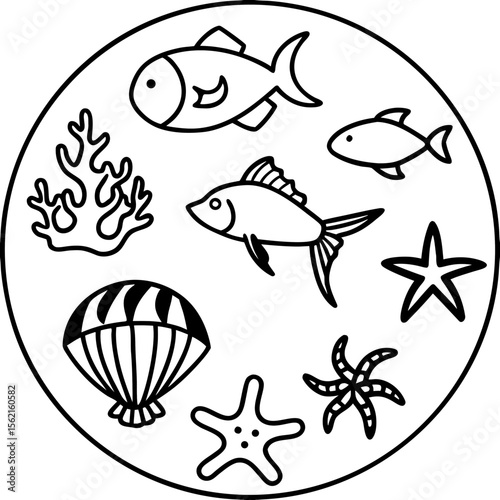 Marine Creatures Set