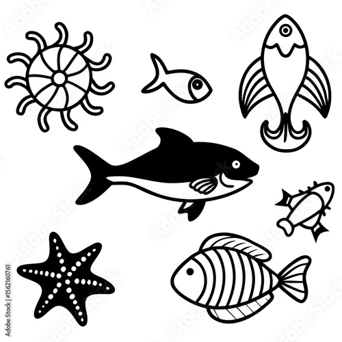 Marine Creatures Set