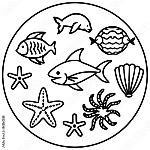 Marine Creatures Set