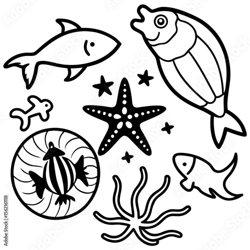 Marine Creatures Set