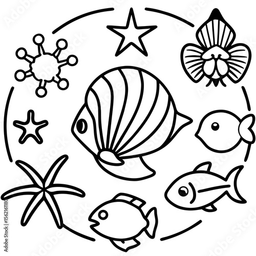 Marine Creatures Set