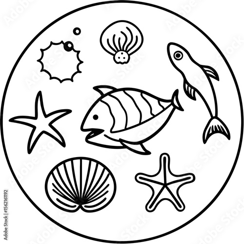 Marine Creatures Set
